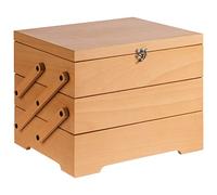 APS 11711 Buffet Box en chêne clair 70,5 x 37 x 53,5 cm avec couvercle inscriptible pour une utilisation peu encombrante