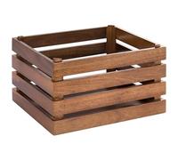 APS 11722 Boîte en Bois -SUPERBOX-, 35 x 29 cm, H : 20 cm, Bois d'acacia, Compatible avec GN 1/2