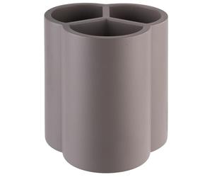 APS 11750 "Element Range-couverts en béton avec 3 compartiments Gris 13 x 13 cm Hauteur 14,5 cm Dessous n'abîme pas les meubles