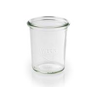 APS 12 bocaux originaux WECK 160 ml, Ø 6 cm, H : 8 cm, bocal à conserve, bocal décoratif, bocal à dessert, bocal de stockage, lavable au lave-vaisselle