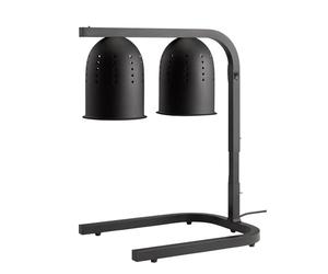 APS 12265 Lampe chauffante avec 2 Lampes infrarouges, Hauteur réglable, 2 Lampes incluses, 50 x 35 cm, Hauteur 58 à 77,5 cm, Chauffe-Plats