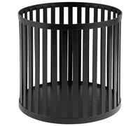APS 15337 Plus Panier de rangement en acier inoxydable Noir Ø 21 cm Hauteur 20 cm