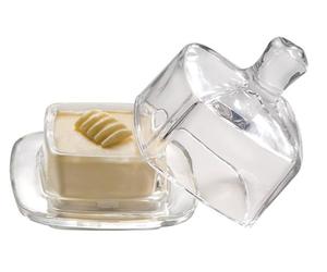 APS 15926 Beurrier, cloche à beurre, 9 x 9 cm, hauteur 9 cm, verre