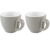 APS 16000 Tasse à espresso en gris Ø 6 cm, H : 5,5 cm, 80 ml (Lot de 2)