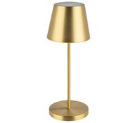 APS 17008 « MERLE » Lampe de table sans fil USB-C, température de couleur et luminosité réglables, protection contre les éclaboussures d’eau IP 54, avec station d’accueil et télécommande, or
