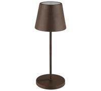 APS 17009 « MERLE » Lampe de table sans fil USB-C, température de couleur et luminosité réglables, avec station d’accueil et télécommande, couleurs rouille