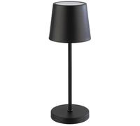 APS 17026 « MERLE MINI » Lampe de table sans fil USB-C, température de couleur et luminosité réglables, protection contre les éclaboussures d’eau IP 54, avec station d’accueil et télécommande, noir