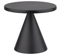 APS 17101 Lampe de table « CONE MINI », lampe sans fil, avec station de charge, câble de charge USB et télécommande, hauteur 11,5 cm, noir
