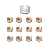 APS 19000 Mini-bol THE GRID - Verre, Ø 6 cm, hauteur 3,5 cm, 45 ml, empilable, compatible micro-ondes, lot de 12