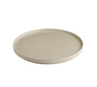 APS 19044 Assiette THE GRID - Porcelaine, Ø 32 cm, couleur sable, empilable