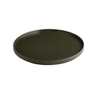 APS 19084 Assiette THE GRID - Porcelaine mud (marron), Ø 32 cm