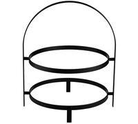 APS 19181 Plateau de service THE GRID - métal noir, 29,5 x 26,5 cm, pour 2 assiettes Ø 26 cm