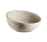 APS 30081 Coupe décorative/corbeille à fruits TERRAZZO - béton, Ø 26 cm, H : 7,5/13 cm, 1,7 litre, aspect terrazzo
