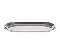 APS Plateau de Service Maison de café 30 x 15,5 cm en Acier Inoxydable Poli Brillant avec Bord roulé