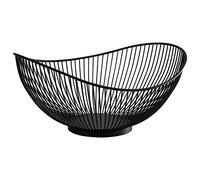 APS 30424 Panier SVART, métal, noir, 29,5 x 25,5 x 13,5 cm