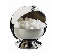 APS 33 Sucrier Boule, Acier Inoxydable, Argent, 9 x 12 x 16 cm