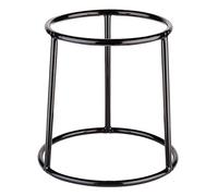 APS 33271 Support de Buffet « Multi Round », pour Assiettes, pour Plats, avec revêtement antidérapant (PVC), Ø 15,5 ou 18 cm, Hauteur 18 cm, métal, Noir