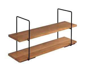 APS 33301 Perfecto Large Présentoir à 2 étages comprenant 2 supports de buffet et 2 planches de buffet en chêne
