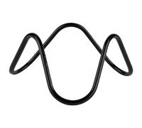 APS 33306 Support de buffet "WAVE", support, présentoir, Ø 20 cm, H : 9,5 cmMétal, PVC, noir