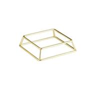 APS 33310 Support de buffet MULTI - Métal, 18 x 18 cm, H : 5 cm, doré, empilable