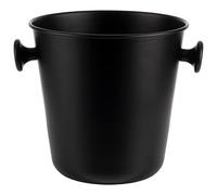 APS 36115 Seau à vin/champagne en aluminium avec 2 poignées Noir mat Ø 21,5/15 cm