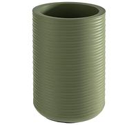 APS 36124 Rafraîchisseur de bouteilles en béton rainuré avec fond doux pour bouteilles de 0,7 à 1,5 l Ø 13/10 cm, hauteur 19,5 cm, vert