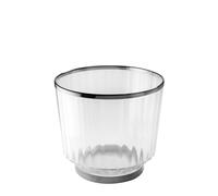 APS 36160 « AUREO » Seau à vin/à champagne, Ø 28 cm, H : 25 cm, 10 litres, polycarbonate, bord + anneau de fond, aspect bronze à canon, revêtement galvanisé, empilable