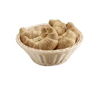 APS 40135 Corbeille "ECONOMIC", Corbeille à pain, Corbeille à fruits, Ø 25,5 cm, hauteur 8,5 cm, polypropylène, beige