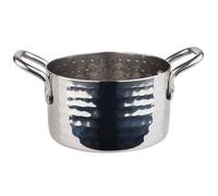 APS 40186 Marmite à servir "MUMBAI", acier inoxydable, Ø 9,5 cm, hauteur 5,5 cm, 0,3 litre, look inox
