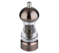 APS 40551 Moulin à poivre COPPER - Moulin à épices aspect cuivre, broyeur en acier carbone, degré de mouture réglable en continu - Dimensions : 6 x 6 cm/Hauteur : 15 cm