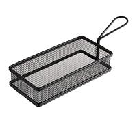 APS 40628 SNACKHOLDER Panier à friture en acier inoxydable Noir 21,5 x 10,5 x 4,5 cm