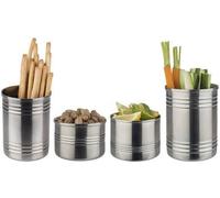 APS 40656 Boîte à snacks, Ø 7,5 cm, hauteur 10 cm, 0,35 litre, acier inoxydable, mat