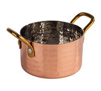 APS 40730 MUMBAI Pot de service en acier inoxydable aspect cuivre Ø 9 cm 0,3 l