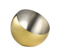 APS Sphere 40775 Saladier, diamètre : 24 cm, hauteur : 21 cm, 2 l, en acier inoxydable, aspect doré