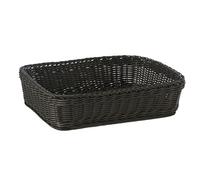 APS 50712 Panier « PROFI LINE », 40 x 30 cm, hauteur 10 cm, polypropylène, format boulangerie, noir