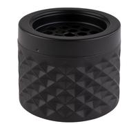 APS Germany Cendrier anti-vent APS 558 noir mat givré Ø 9,5 cm H 8 cm avec fermeture à baïonnette