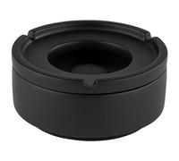 APS Germany Cendrier à vent "ELEMENT" avec fond adapté pour meubles, béton Noir Ø 10,5 cm