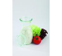 APS 6 Bouteilles en verre Original WECK 250 ml avec couvercle, Ø 6 cm, H : 14,5 cm, bouteilles pour jus, smoothies, vinaigrettes, lavables au lave-vaisselle
