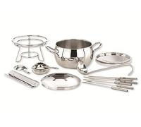 APS Germany – Service à fondue et à punch APS 65060 – caquelon inox poli, support chromé, 2,2 L