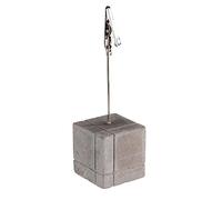 Porte-cartes APS, jeu de 4, porte-cartes avec clip, porte-photo, béton, 30 cartes d'inscription incluses, 15 x blanc et 15 x noir