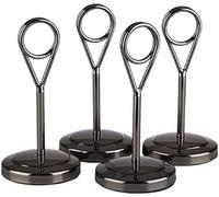 APS 71512 Lot de 4 porte-cartes en acier inoxydable et polypropylène 5 x 5 x 10,5 cm