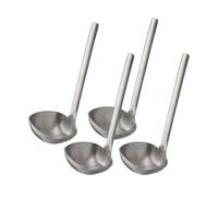 APS 75940 Cuillères "BULQ", lot de 4, acier inoxydable, revêtement PVD, dimensions des cuillères 4,5 x 4,5 cm, longueur totale 12,5 cm, look vintage