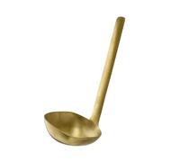 APS 75947 Cuillère BULQ, acier inoxydable, revêtement PVD, dimensions de la cuillère 8,5 x 8,5 cm, longueur totale 23 cm, dorée