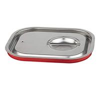 APS 80023 GN 1/1 couvercle enfichable de transport, joint en silicone, poignée encastrée et trou pour éviter la sous-pression, ne convient pas aux fours mixtes.