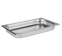 APS 81102 Récipient GN 1/1, récipient Gastronorm en acier inoxydable/dimensions 32,5 x 53 cm/profondeur 65 mm/volume 9 litres