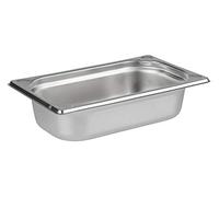 APS 81402 Récipient GN 1/4, acier inoxydable Récipient gastronorme, dimensions 265 x 160 mm/hauteur 65 mm/volume 1,8 litres