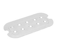 APS 82009 GN Égouttoir à vaisselle en polycarbonate pour récipients Gastronorm compatible avec GN 1/4 - Dimensions : 20,6 x 10,8 cm, hauteur : 2 cm