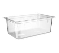 APS 82010 GN 1/1, bac Gastronorm en polycarbonate, dimensions 530 x 325 mm/hauteur 200 mm/volume 26 litres, transparent