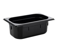 APS 82073 GN 1/4 Réservoir Gastronorm en polycarbonate, dimensions 265 x 162 mm/hauteur 100 mm/volume 2,5 litres, noir