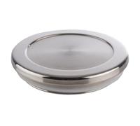 APS 82360 Couvercle pour bocaux, couvercle avec joint en silicone, adapté aux bocaux de Ø 10,5 cm, hauteur 2 cm, acier inoxydable 18/8 (compatible avec les références 82346 + 82347)